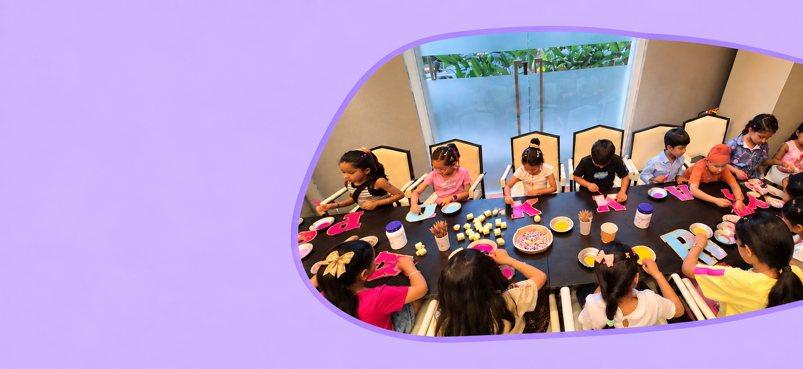 Creative activity station by The Kiba Club